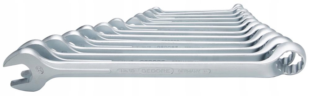 Sada plochých kľúčov DIN3113B 10-32 mm 12-dielna Gedore