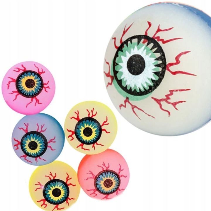 40× PIŁECZKA PIŁKA KULKA KAUCZUKOWA OKO GAŁKA SKACZĄCA SENSORYCZNA Certyfikaty, opinie, atesty CE
