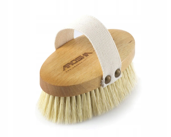 Arosha Naturalna Szczotka Do Masażu Na Sucho, Peeling