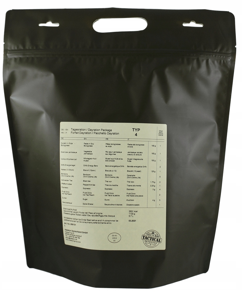 Denní potravinová dávka Day Ration Pack Typ 4 vegetariánský Trek'N Eat
