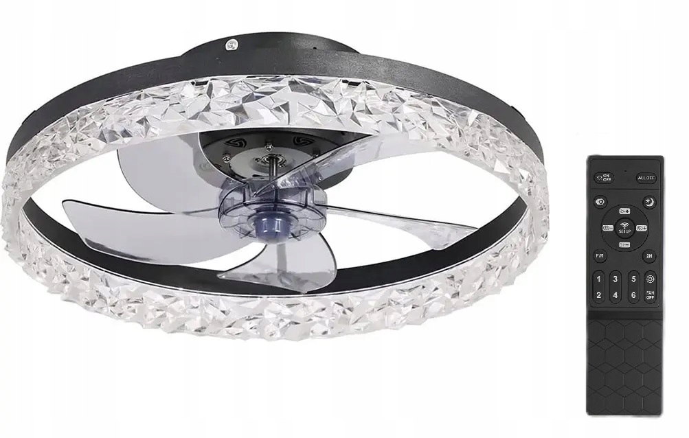 Stropné Svietidlo Led lampa čierna s prémiovým zimným režimom diaľkový ovládač aplikácia