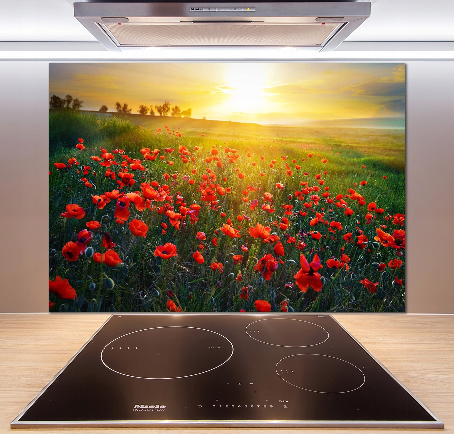 

Panel dekor szkło Pole maków 100x70 cm + Klej