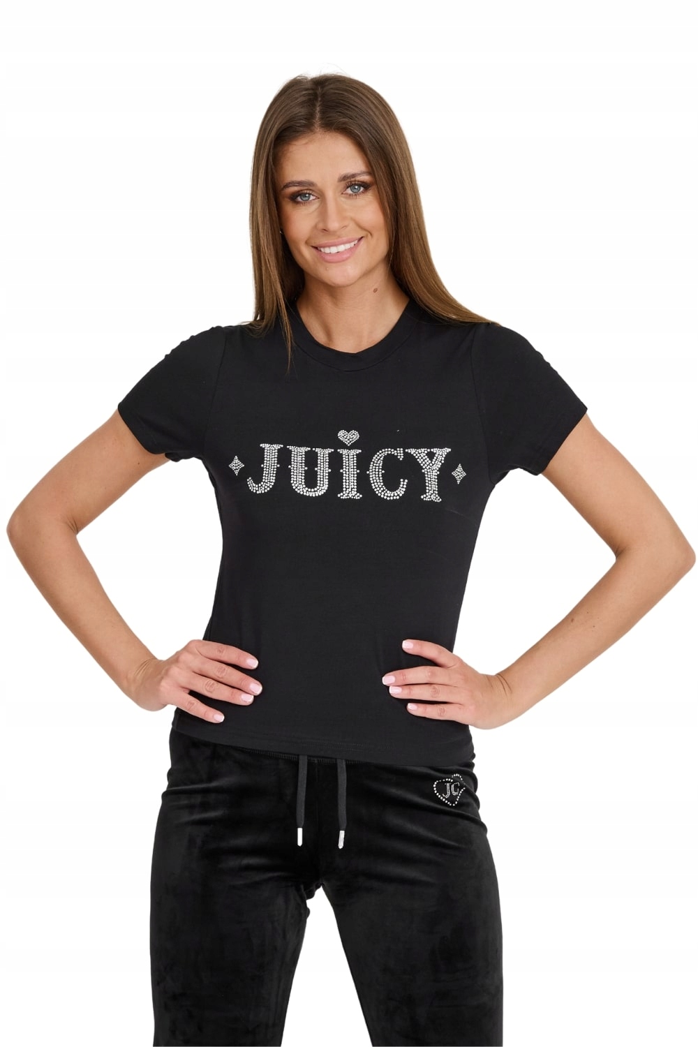 Juicy Couture Černé tričko Ryder Rodeo Fitted S
