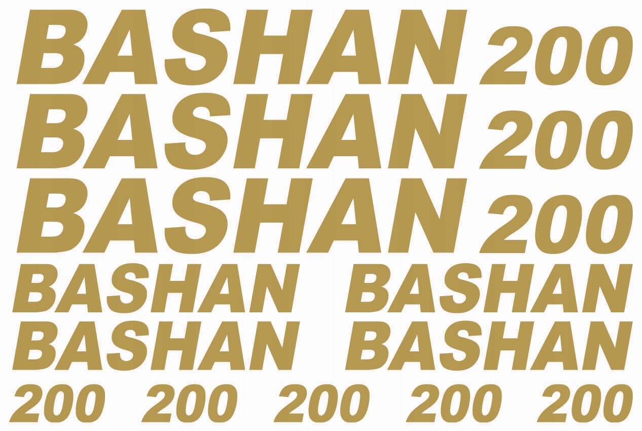 

Naklejki Bashan 200 Zestaw1 Złote
