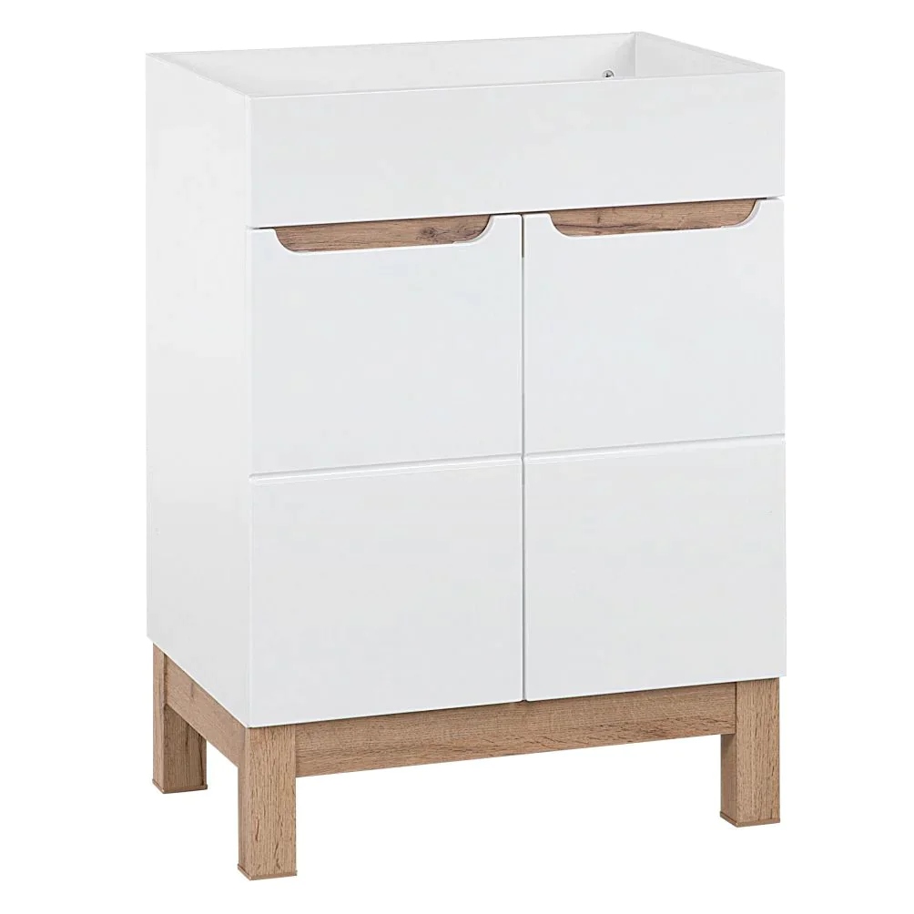 Zestaw Mebli Łazienkowych z Umywalką 60 Białe BALI Kolor frontów biały