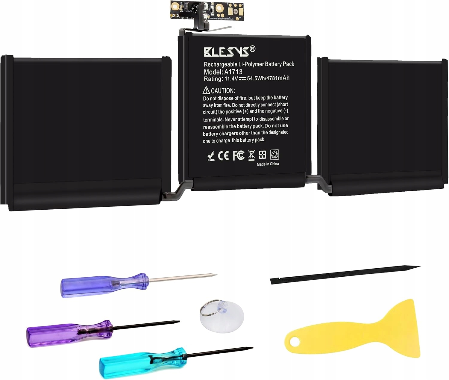 P/32 Blesys bateria A1713 A1708 do MacBook Pro 13'' 11,4 V 4781mAh 54.5Wh