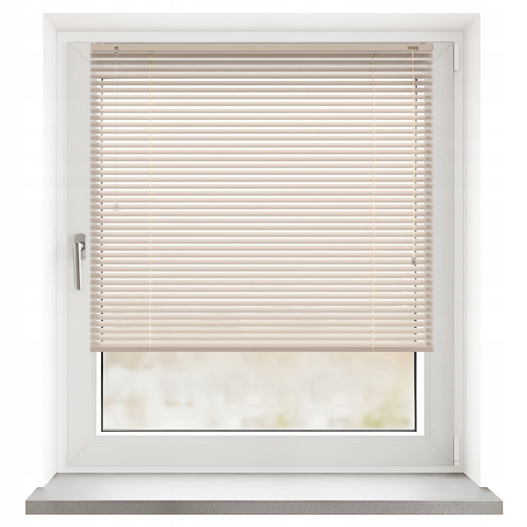 Hliníková žaluzie – barva: krémová, rozměr 120 cm x 100 cm