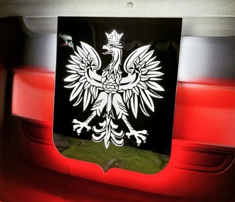 Lustro LED ORZEL plexi 55x45cm podswietlane 24v Producer other