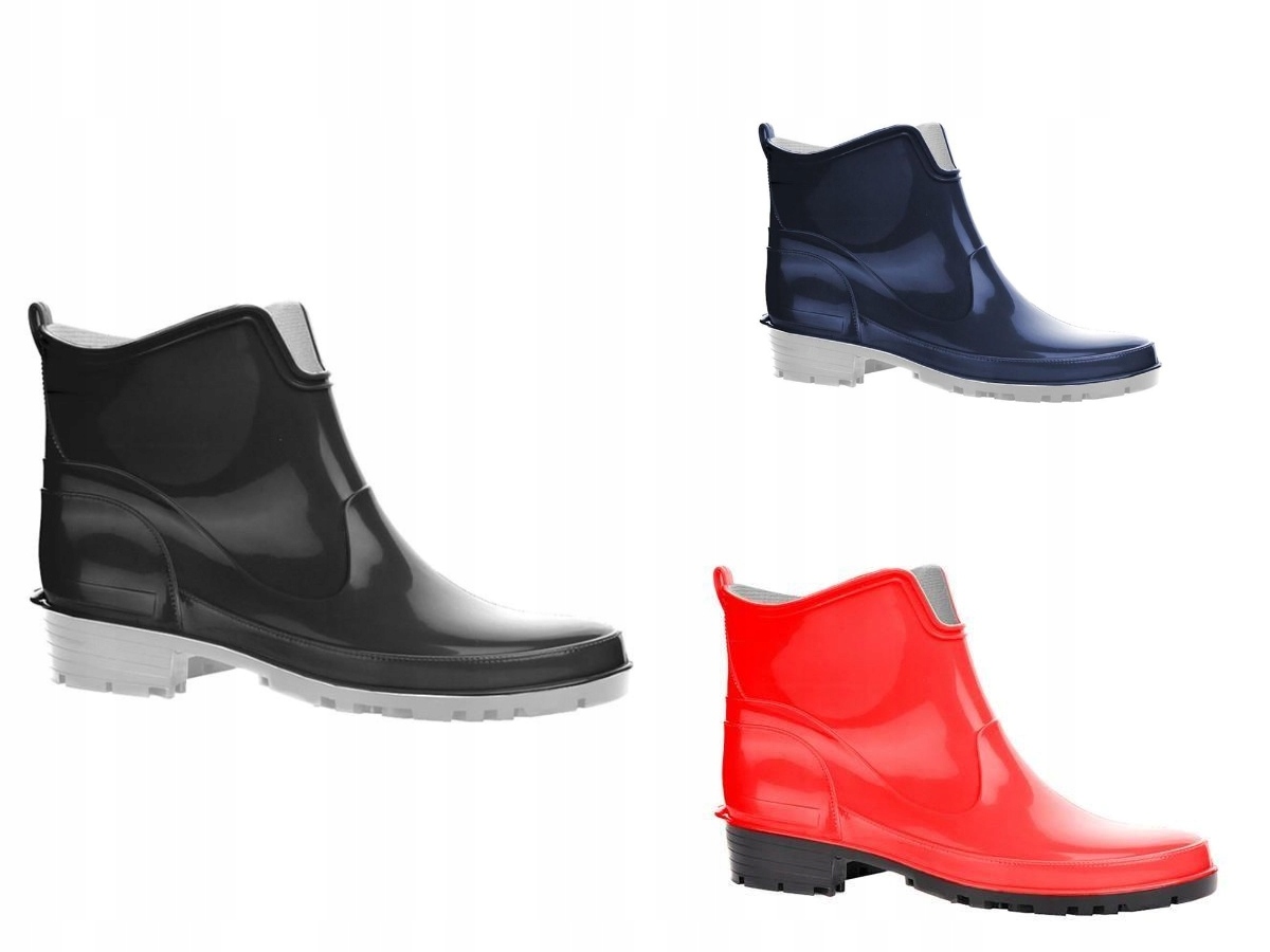 KALOSZE GUMOWCE DAMSKIE KRÓTKIE 41 40 39 38 37 36