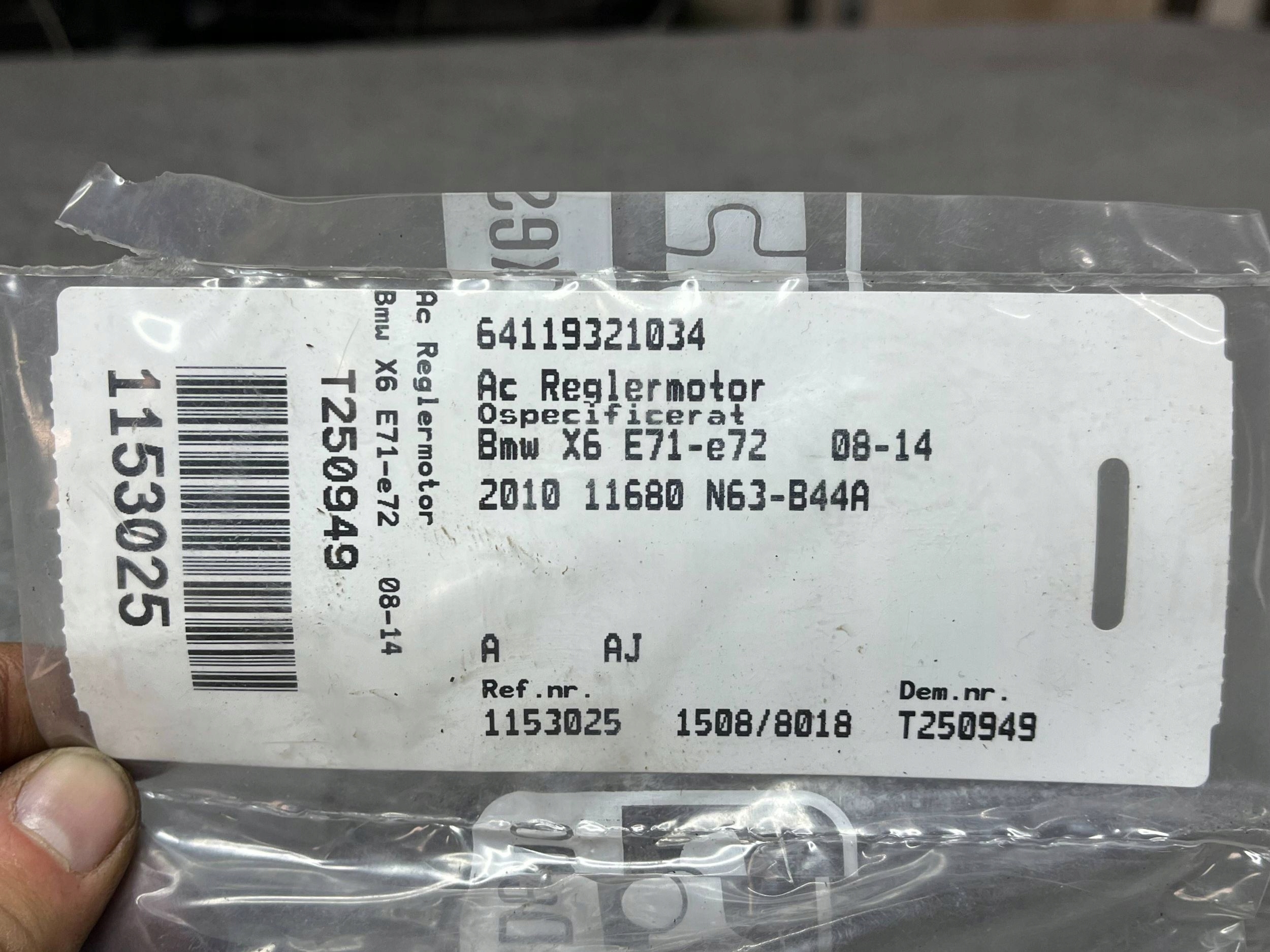 Micro moteur klap Bouches buses BMW X6 64119321034
