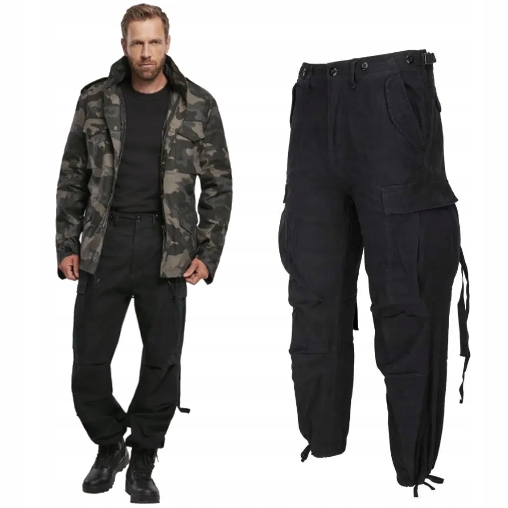 Pánské dlouhé kalhoty Brandit M65 Vintage černé XXL