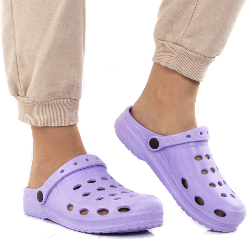 

Fioletowe Lekkie Klapki Kroksy 37