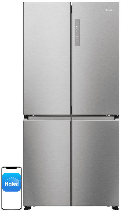 2X Lodówka Haier HCR7818DNMM Side by Side No Frost 181.5cm Inox