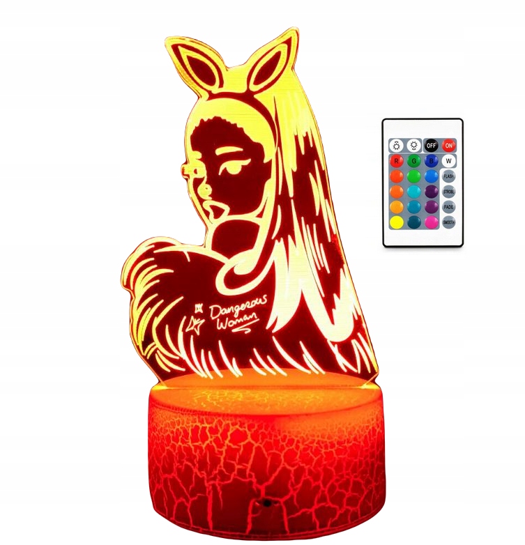 

Lampka Nocna 3D Led Ariana Grande Pilot