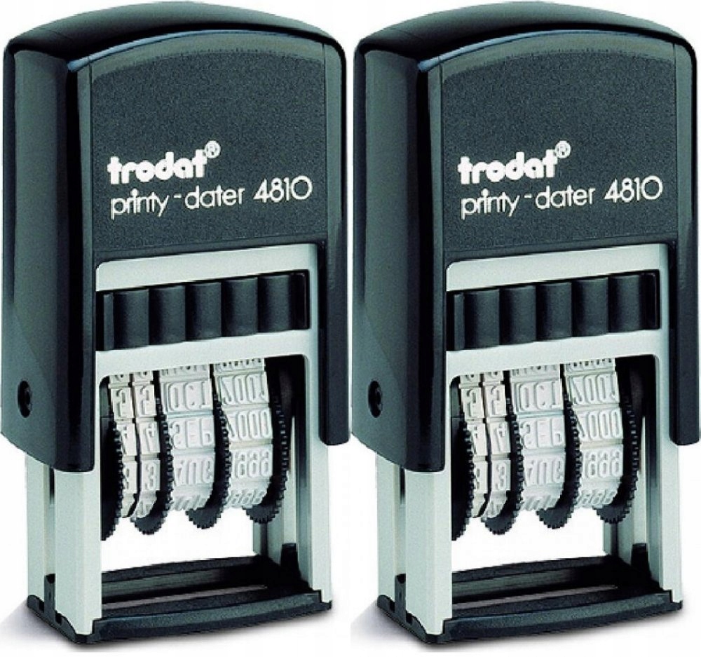 Datownik pieczątka datująca TRODAT ISO czarna x2