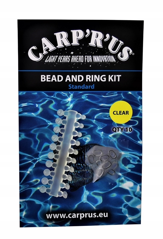 Carp'r'us Stopery Bead And Ring Kit Standard Clear 10szt.