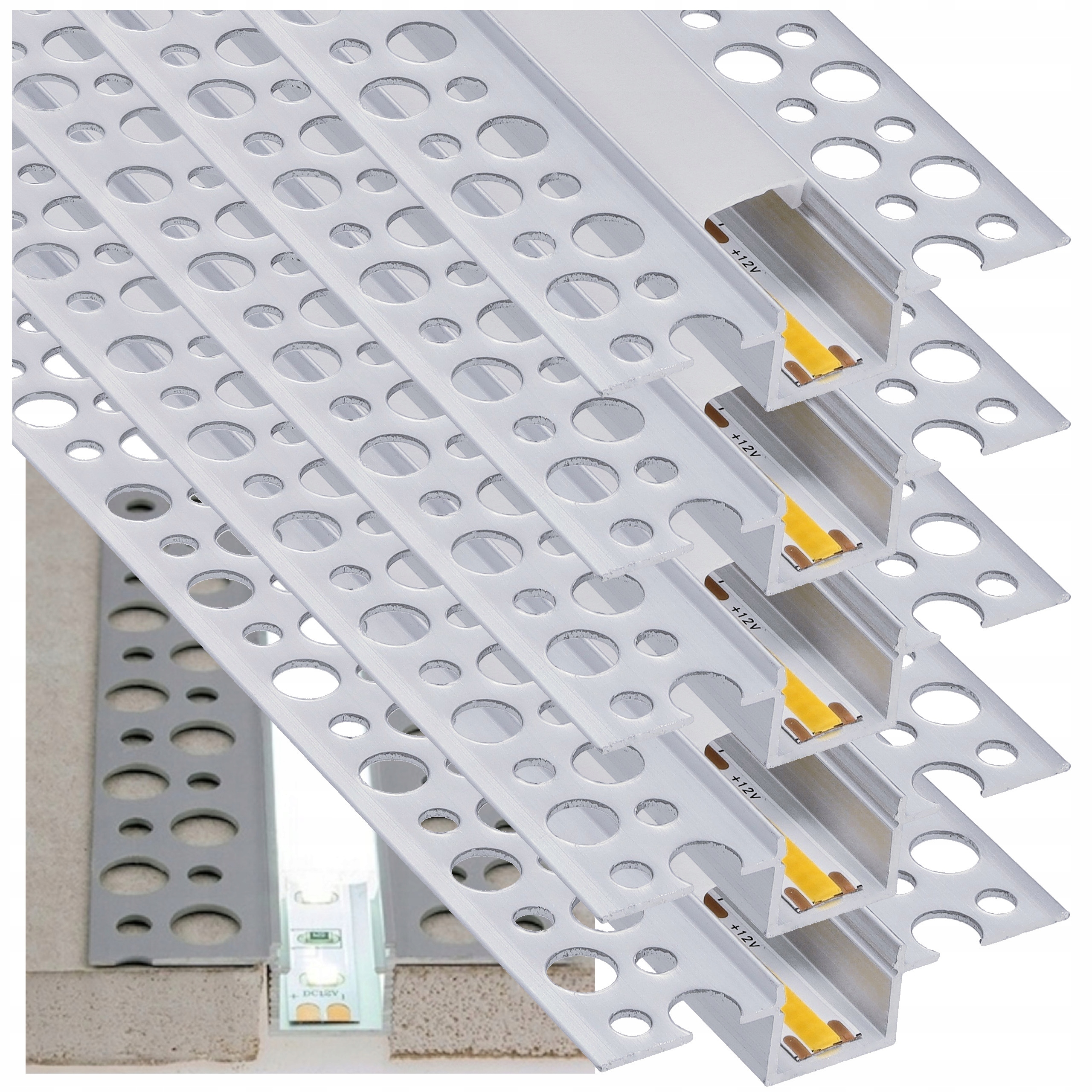 Led profil pre dosky Gk strieborný 5 m Philips