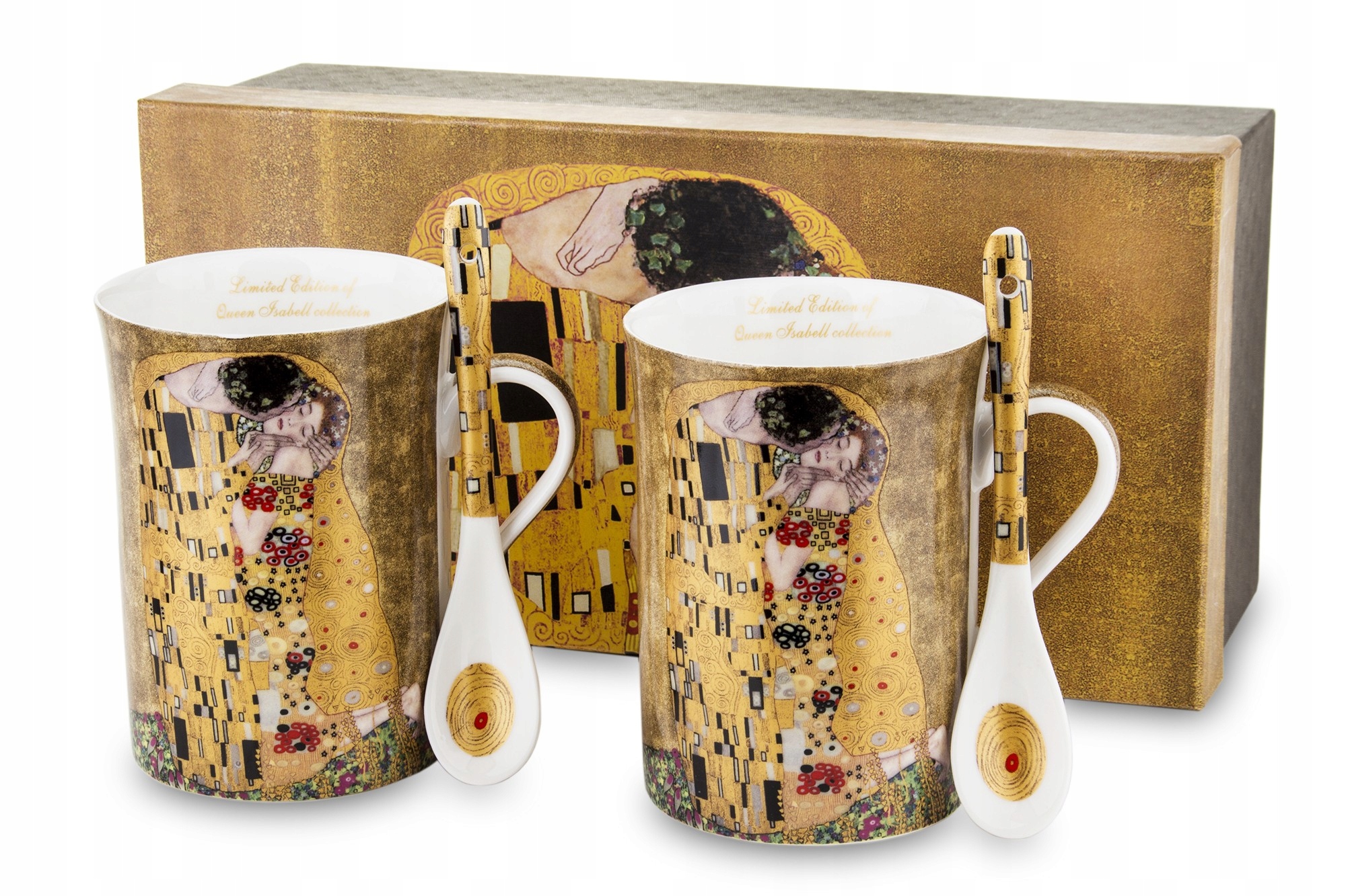 

Kubek łyżeczka porcelana kpl 2szt Gustav Klimt