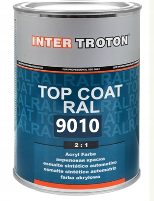 Farba akrylowa Troton 1 l Ral 9010 połysk