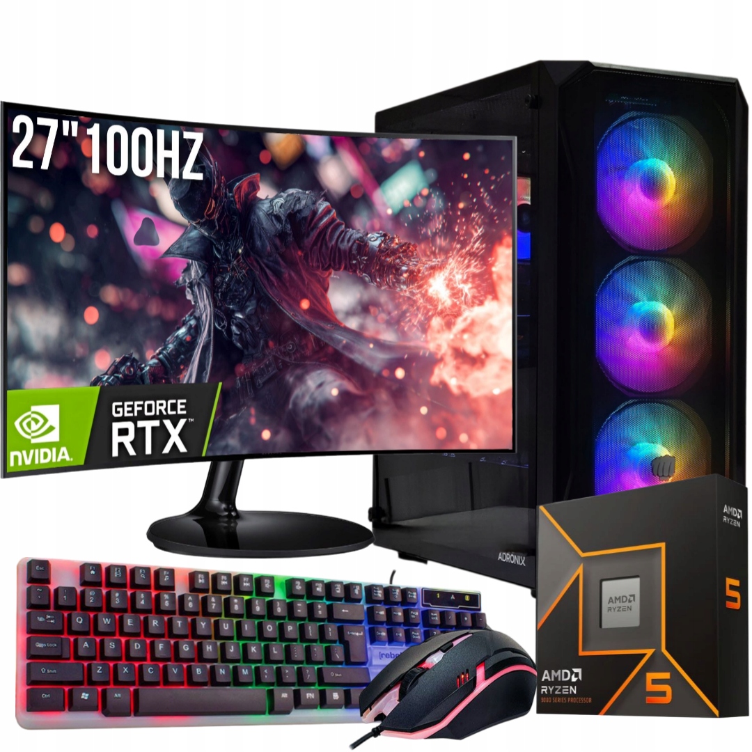 Herní Set Phantomrog R5 9600X/32GB/RTX5060/1TB M.2 SSD/W11/27"100Hz