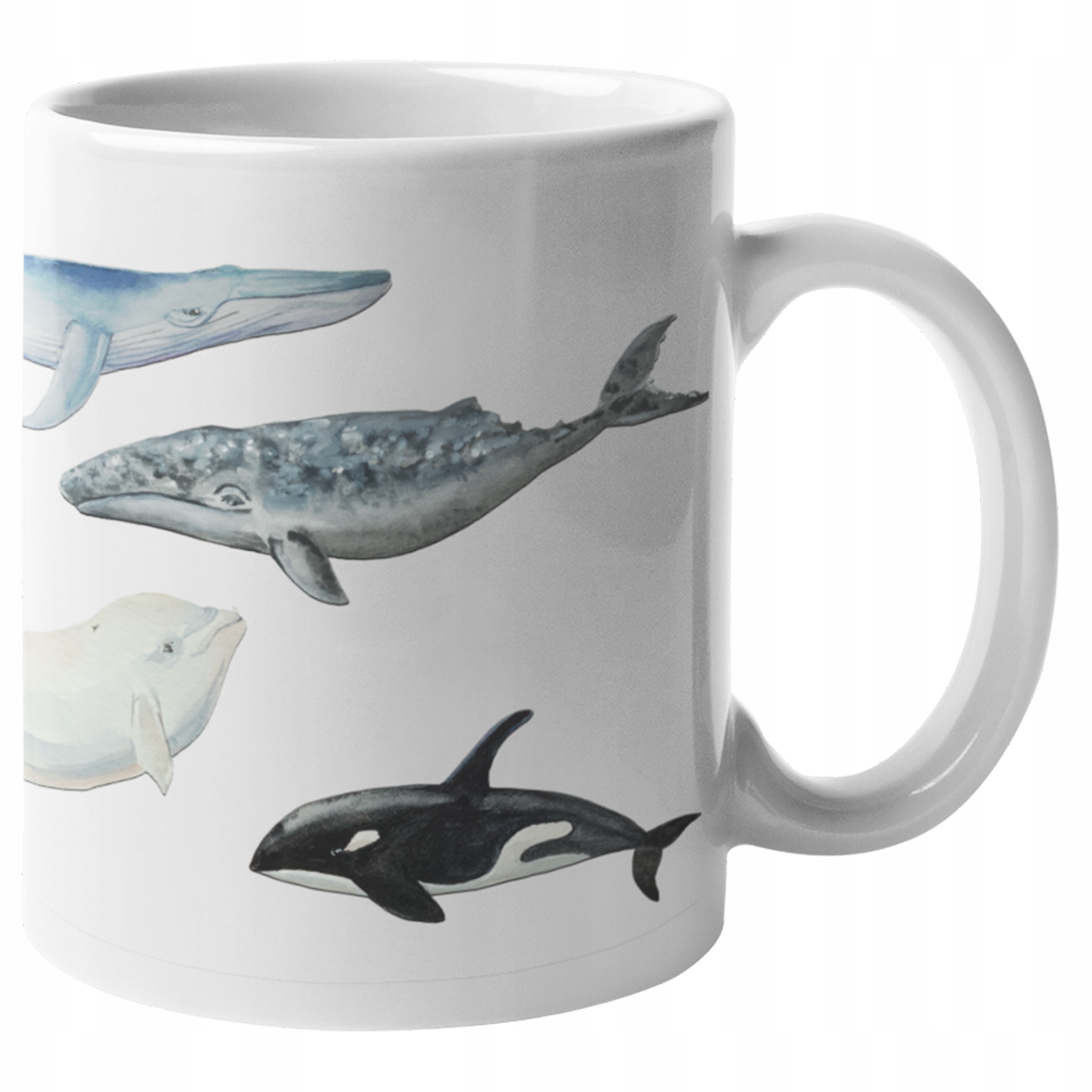 

Kubek Wieloryb ryby narwal morski ocean