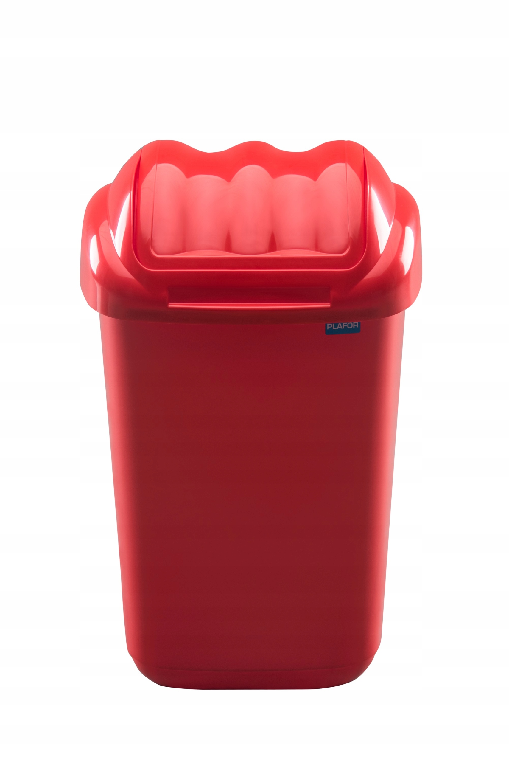 Levně Červený Odpadkový Koš S Výklopným Víkem 50 L