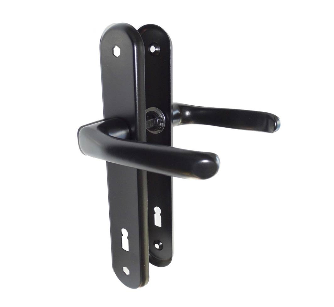 

Klamka zwykła czarna, Klamki Z Szyldem 90mm Klucz