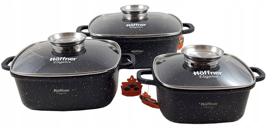 Zestaw garnków Hoffner Elegance 6 el. brytfanki brytfanka garnki garnek Marka Hoffner