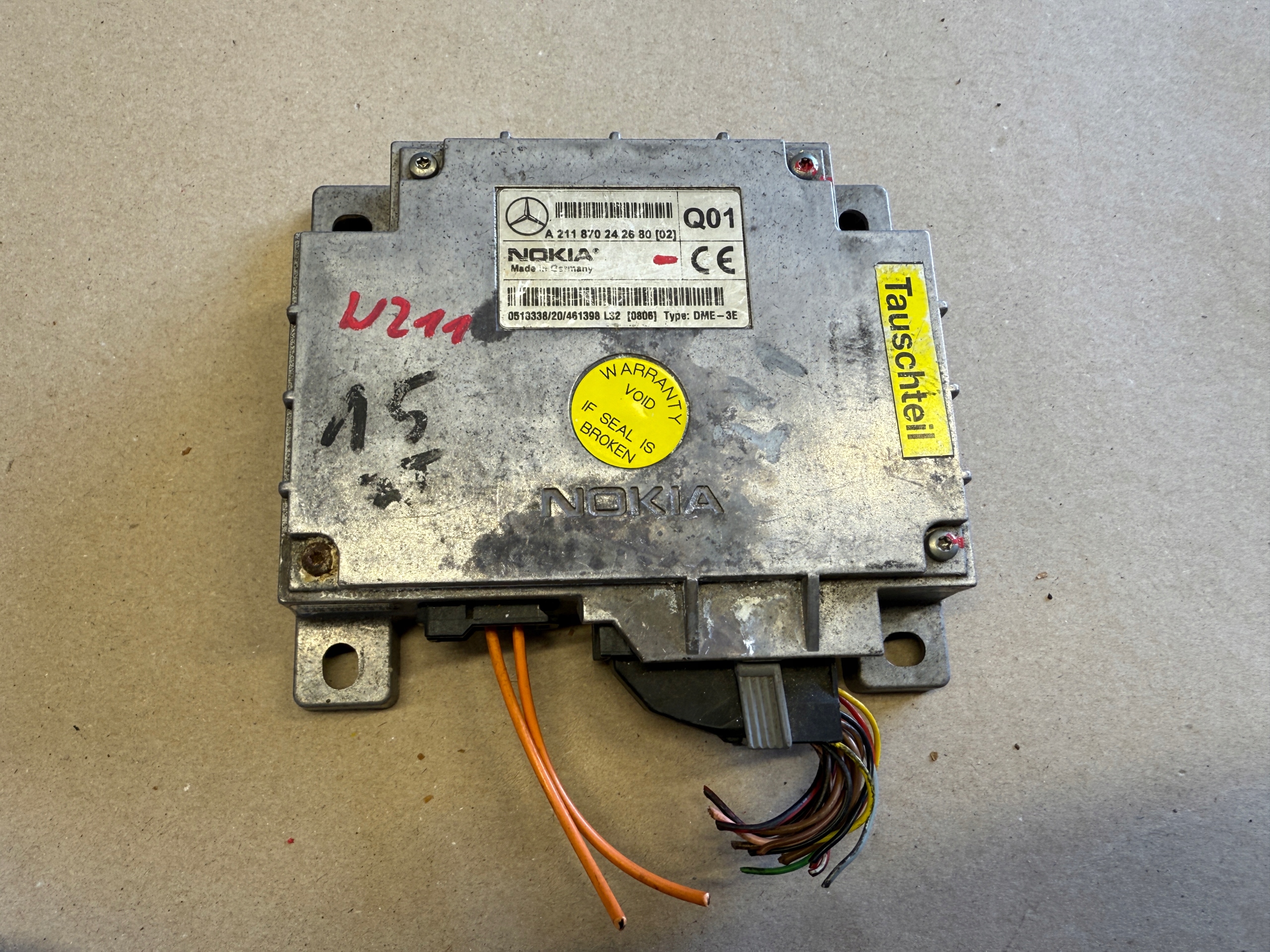 MERCEDES W211 module control unit TELEFONU A211870242680