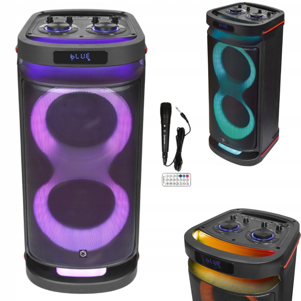 

Głośnik Bluetooth Karaoke Manta Mikrofon Pilot 80W