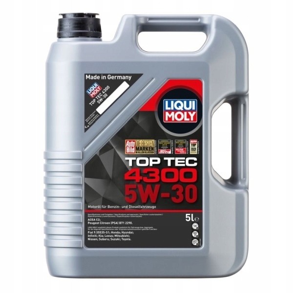 Liqui Moly Olej 5V30 5 L Top Tec 4300 Dpf/fap C2 Sn/cf B71 2290 RN07