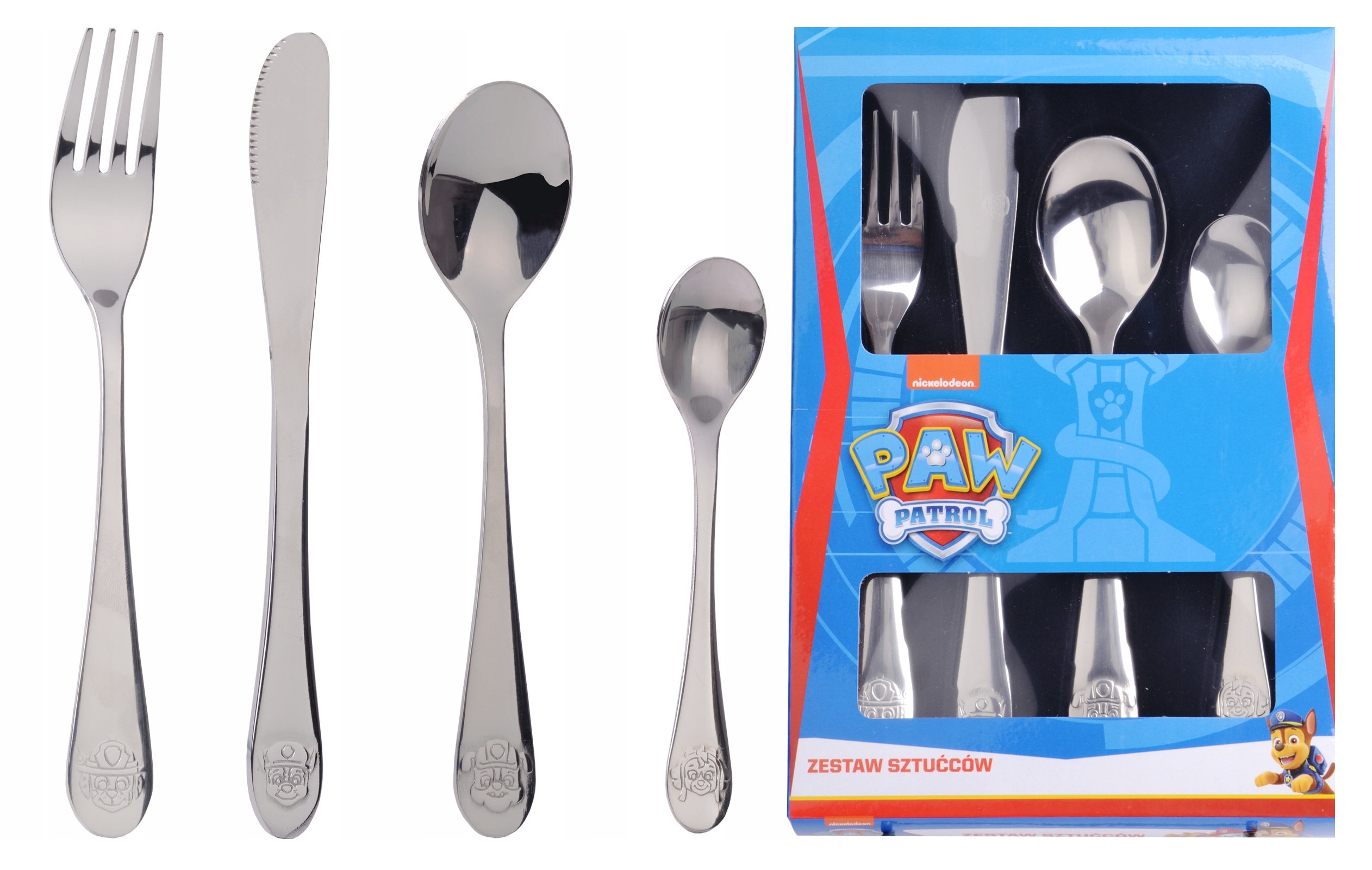 

Zestaw 4X Sztućce Dziecięce Psi Patrol Komplet
