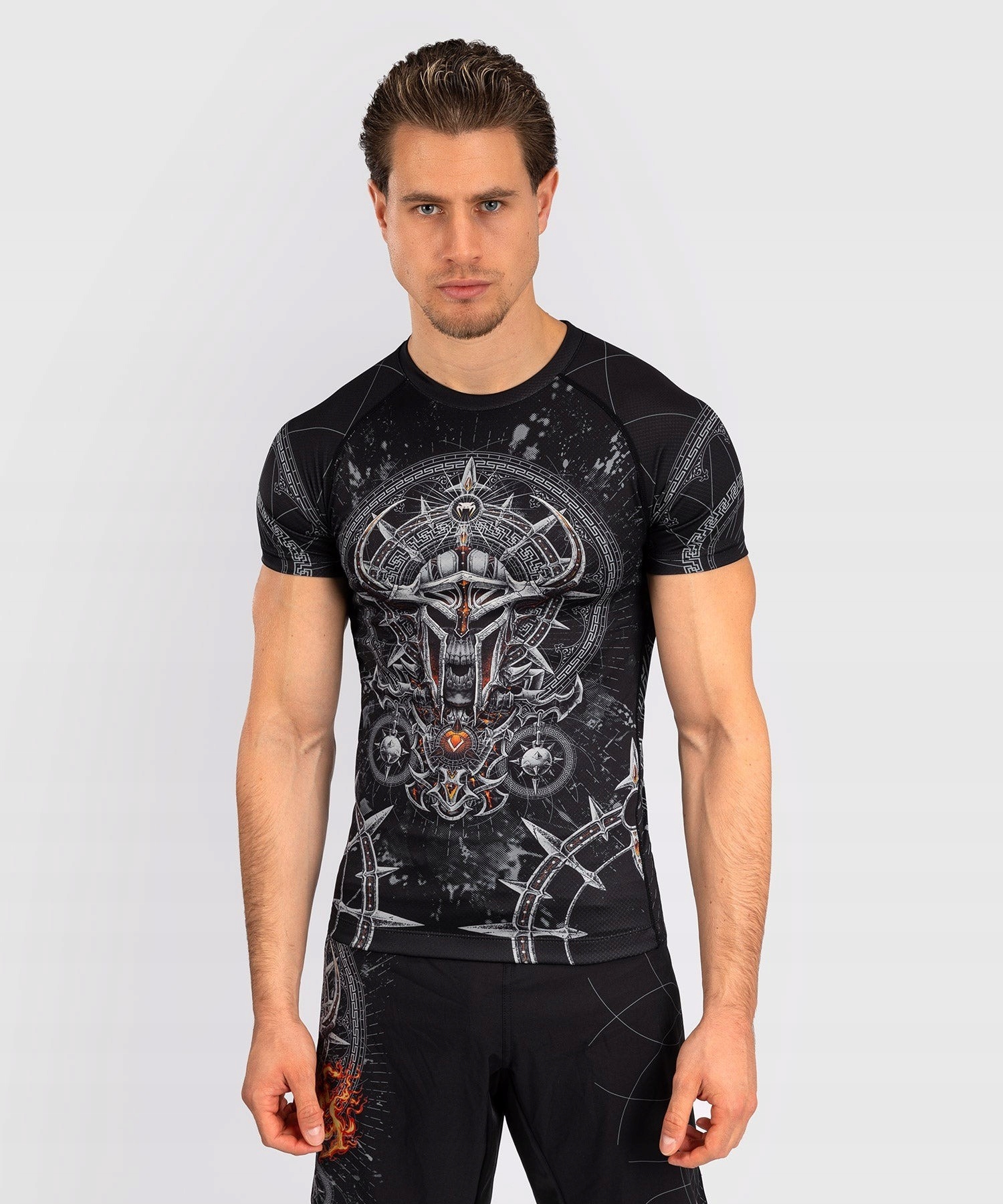 rashguard tričko venum gladiator 5.0 M Černá/stříbrná
