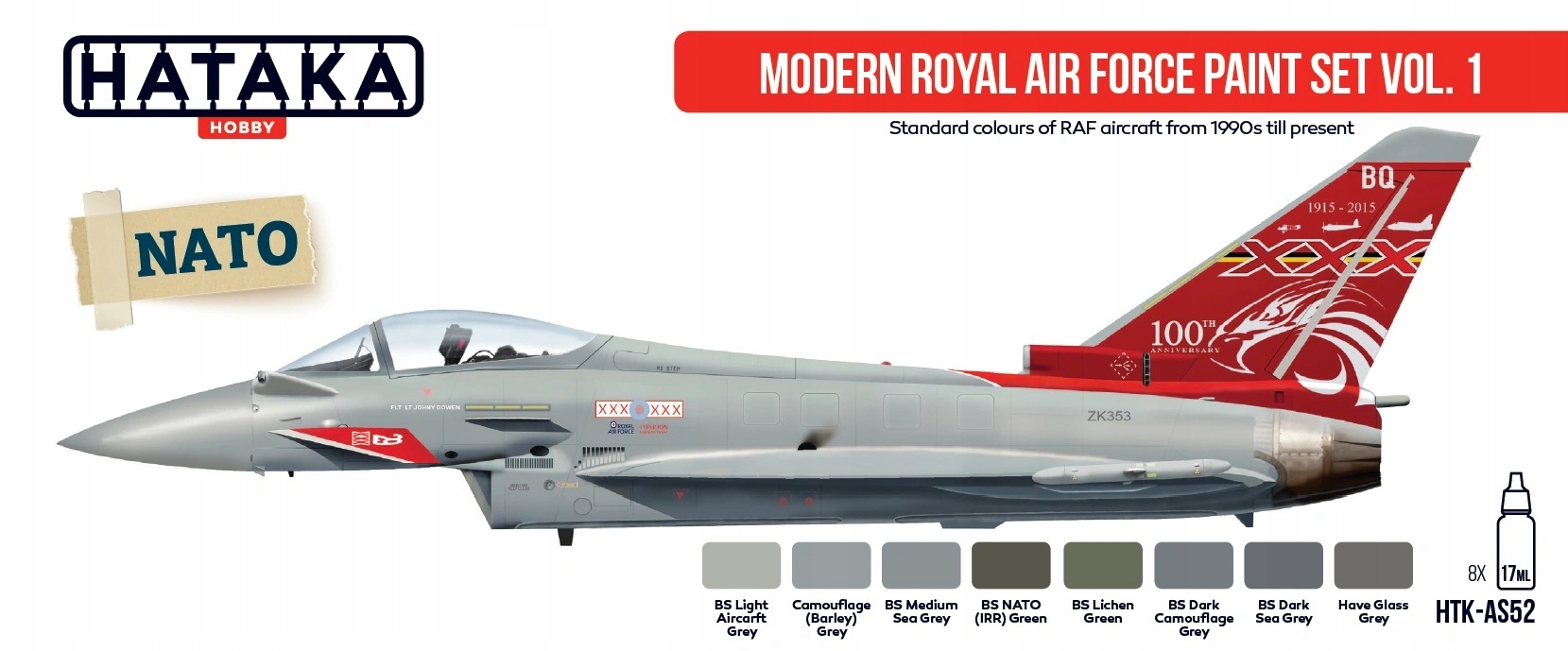 Sada barev Hataka Modern Royal Air Force vol. 1 AS52 8x17 ml
