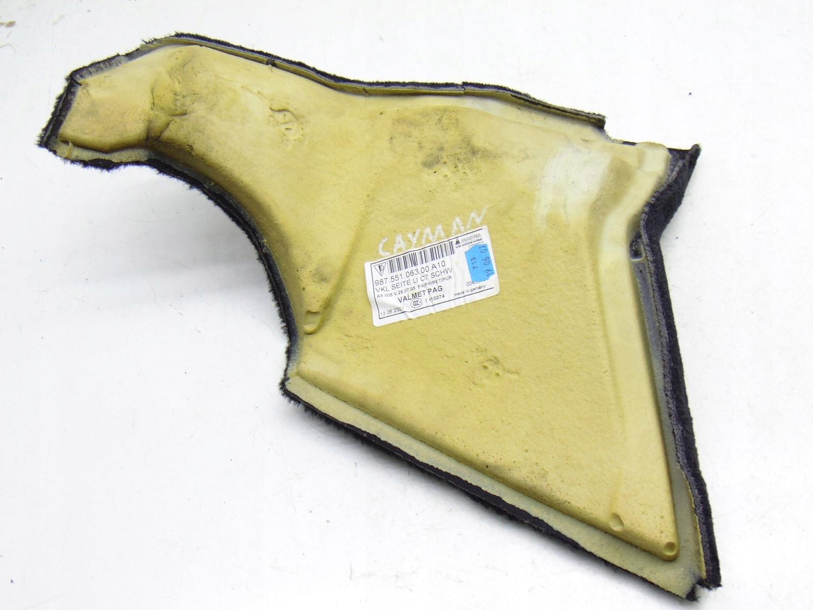 upholstery boot PORSCHE CAYMAN S 98755106300