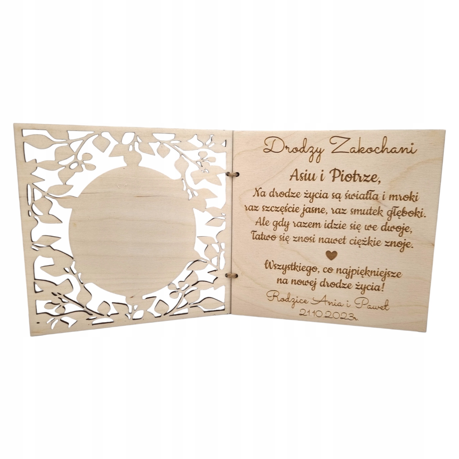 PERSONALIZOWANA KARTKA ŚLUBNA WESELE PREZENT Marka inna