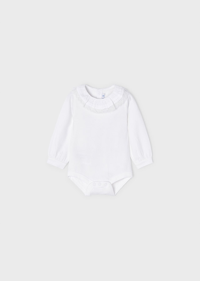 

Mayoral 125 Body Bawełniane Długi Rękaw białe r.92