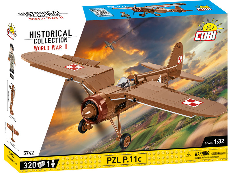 

Klocki Cobi World War II Pzl P-11c COBI-5742
