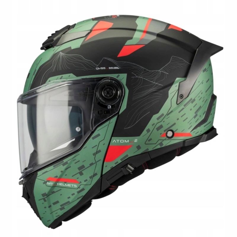 Čeľusťová prilba Mt Atom 2 Sv Highlands Grey/fluo zelená čierna Darčeky