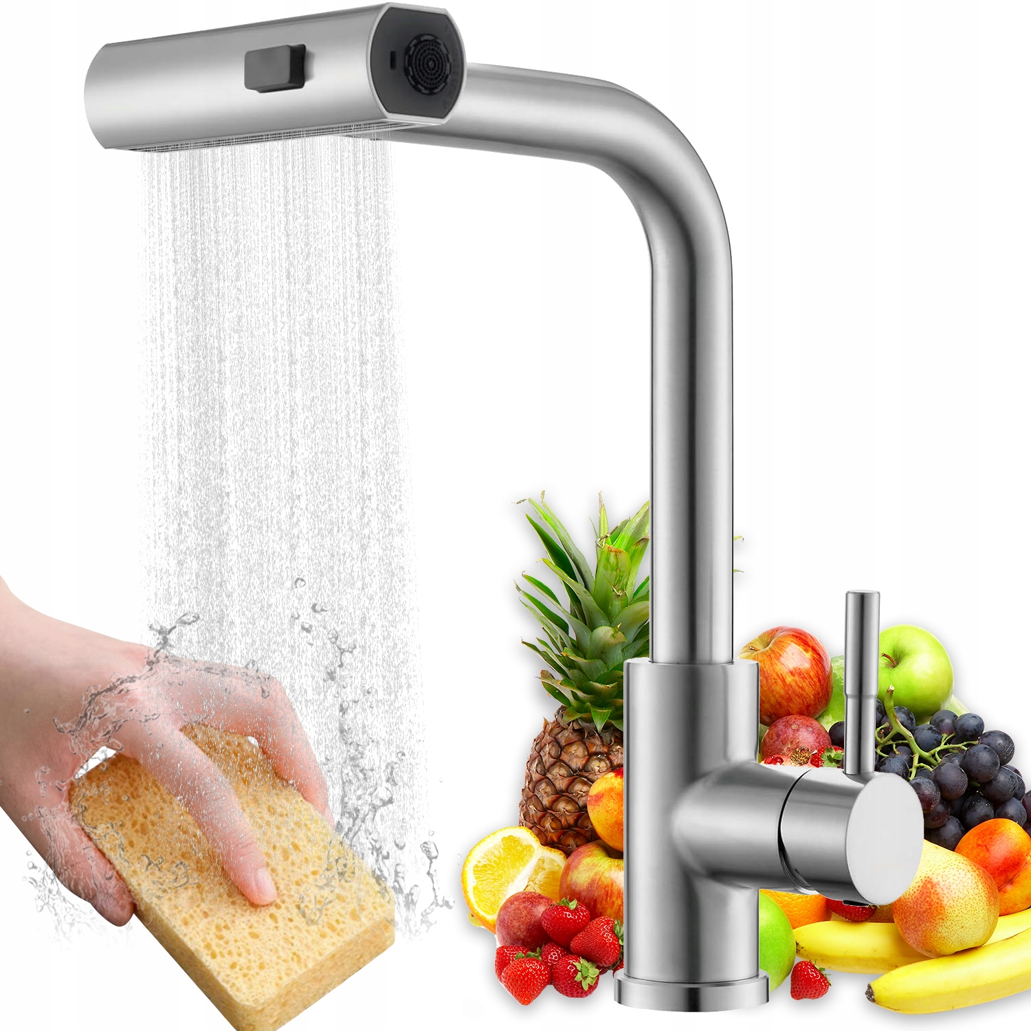 Kuchyňská Baterie S Vytahovací Sprškou G3/8" Kuchyňská Baterie Stojící V Koupelně