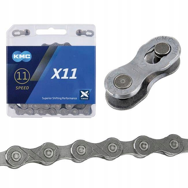 

Łańcuch rowerowy Kmc X11 11-rz 118 ogniw Box