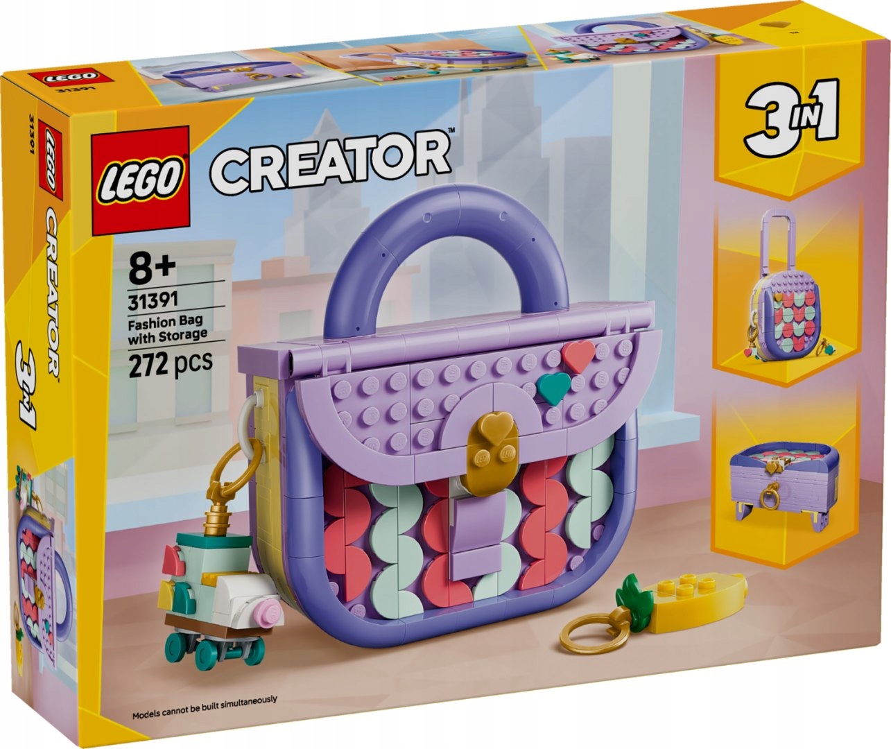 31391 Lego Creator Módní kabelka s úložným prostorem Lego