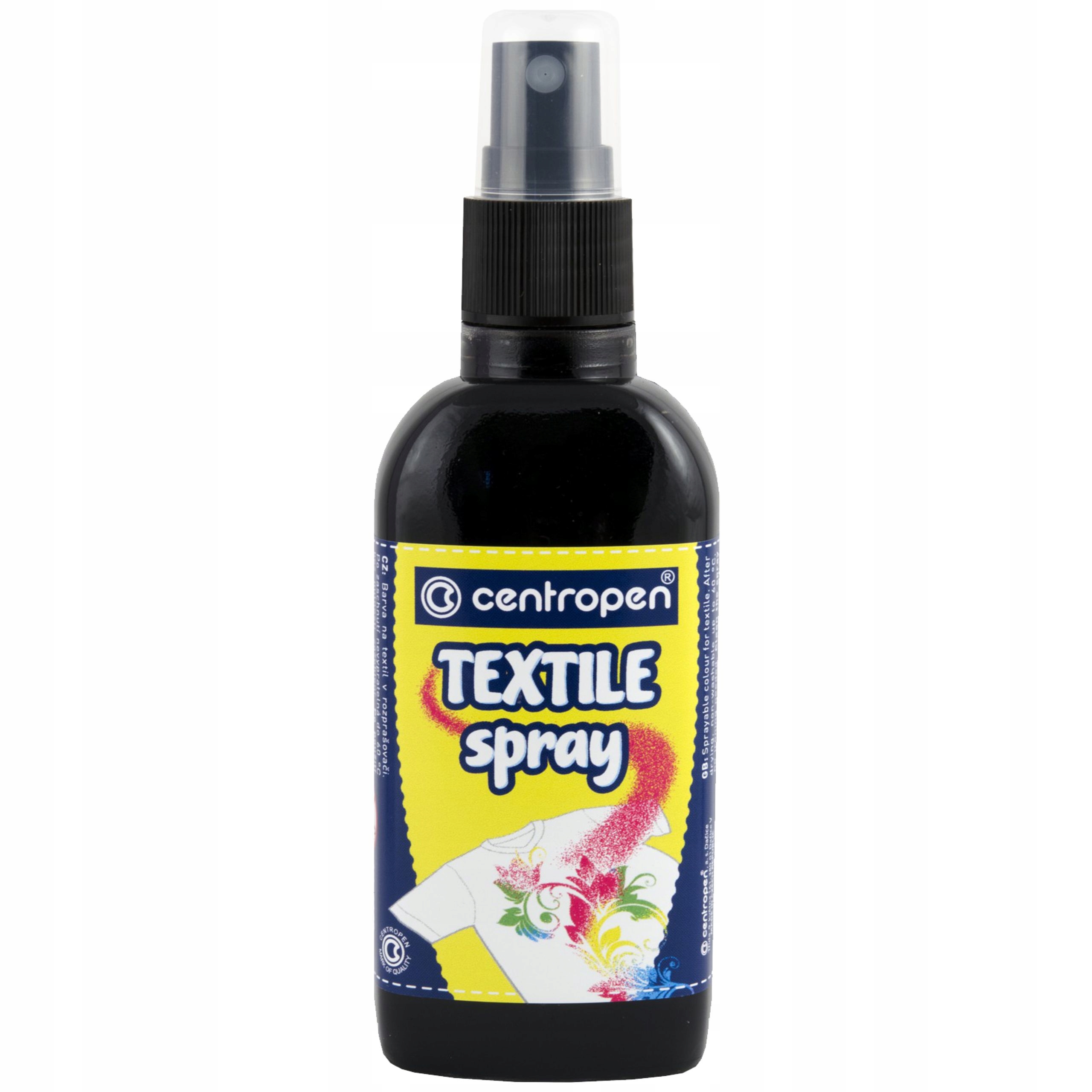 

Farba do tkanin 110ml ubrań Czarna koszulek spray