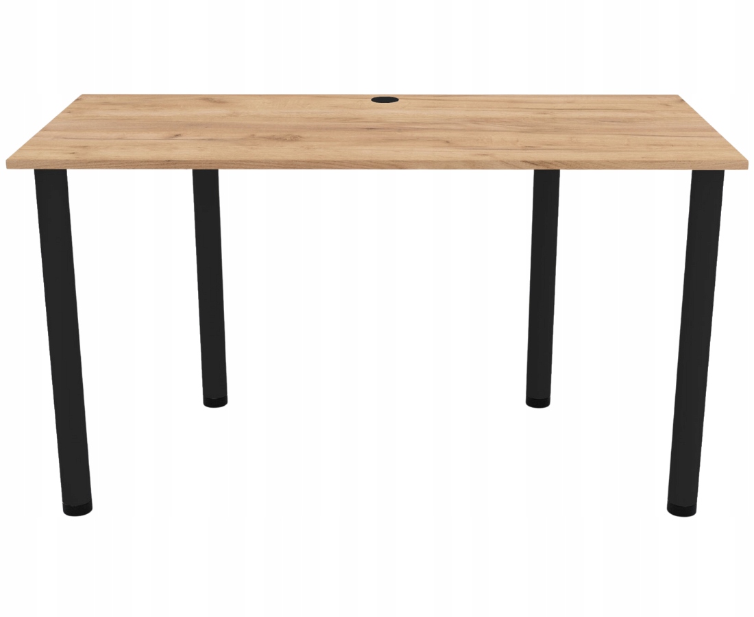 Biurko gamingowe 100x60 biuro pokój pracownia przelotka na kable