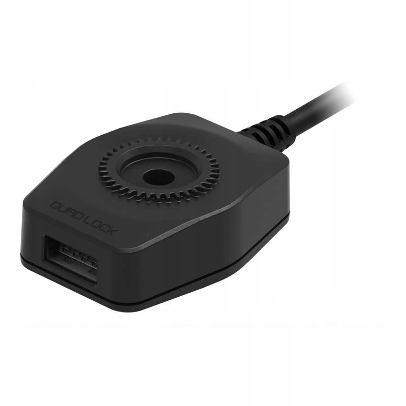 Ładowarka Quad Lock motocyklowa Usb czarny