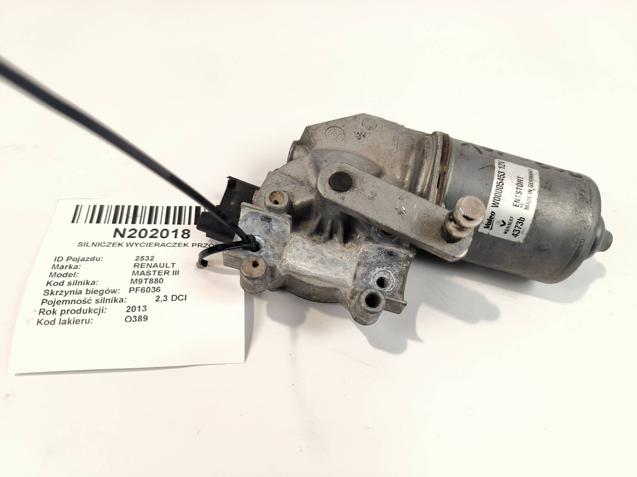 mini motor of wipers front 141409360 RENAULT MASTER III