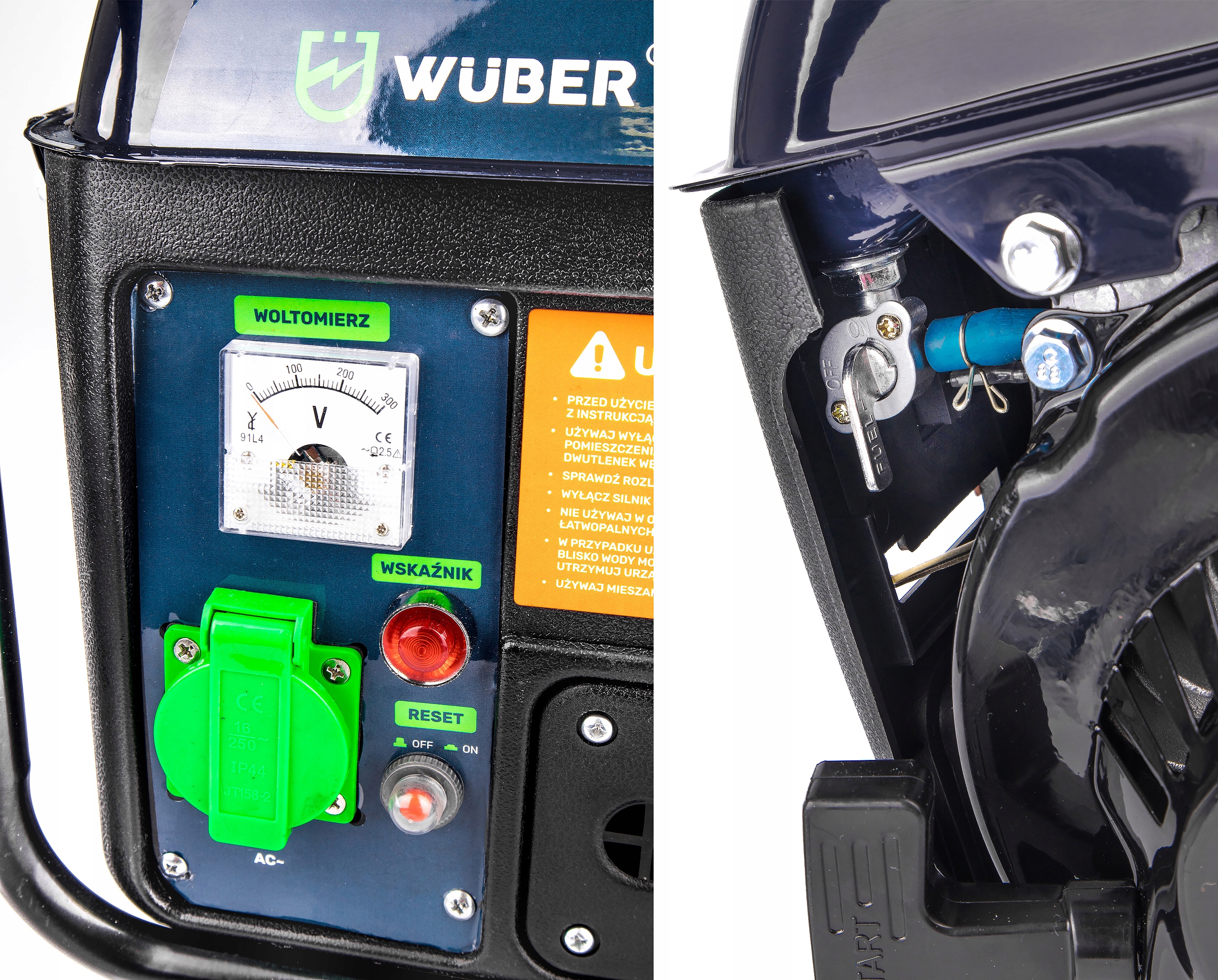 AGREGAT PRĄDOTWÓRCZY 2-SUW GENERATOR PRĄDU 1200 W Częstotliwość 50 Hz