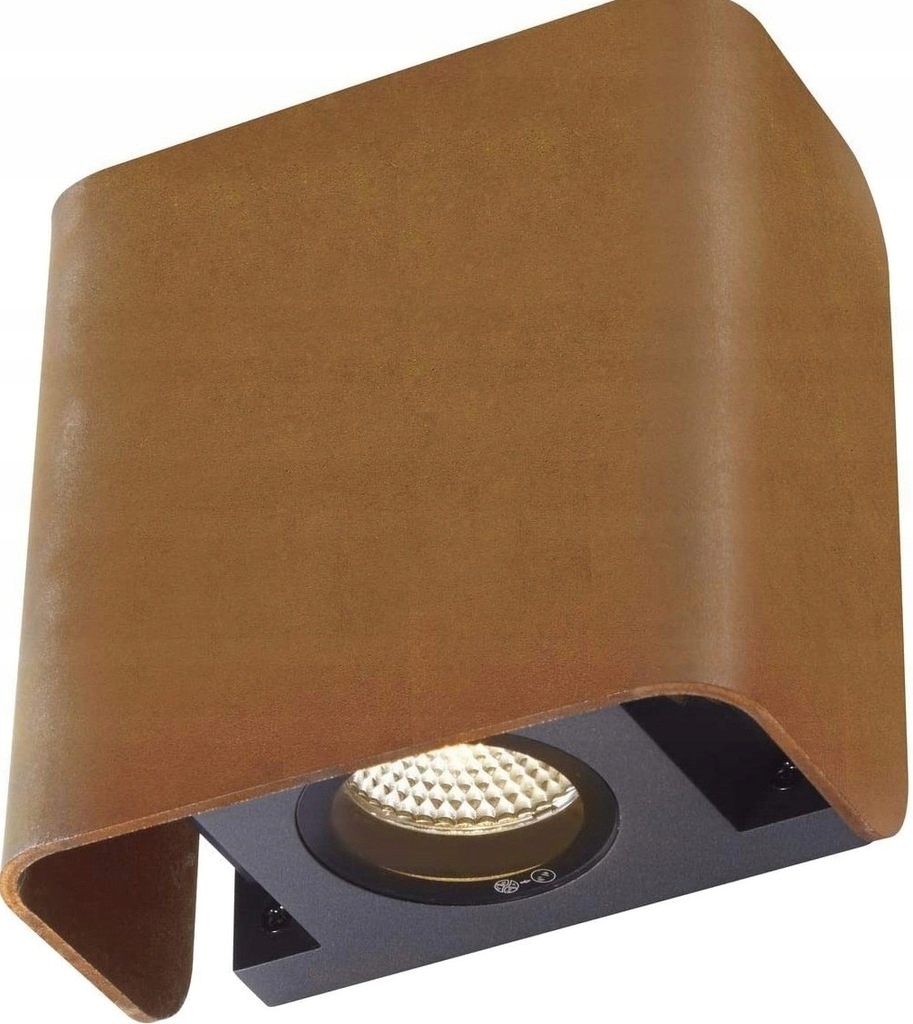 Vonkajšie nástenné svietidlo Slv Hore/Dole, hrdzavá farba, IP65, stmievateľné