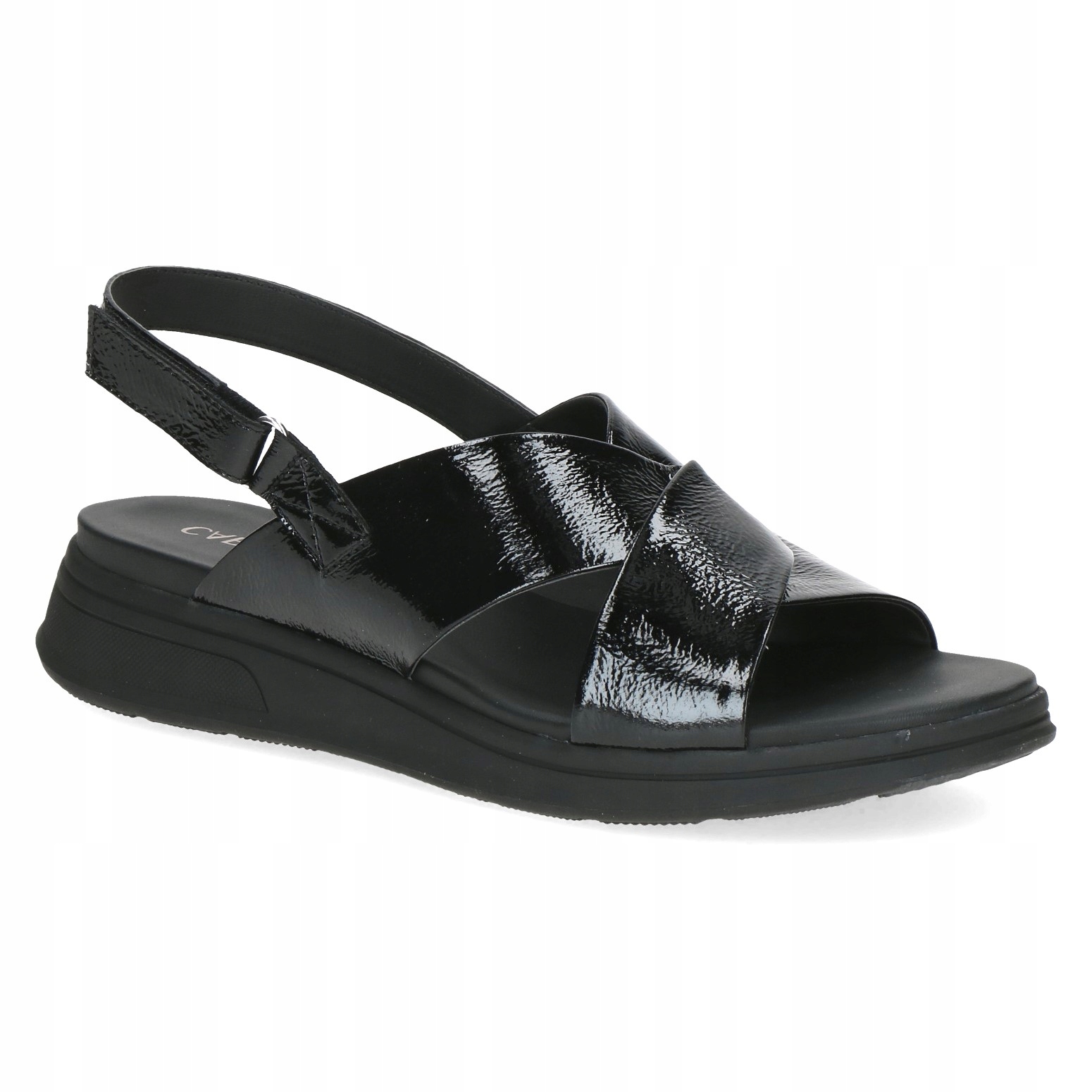 Caprice 28700-46 Sandály Černý Lak Naplak VEL.37