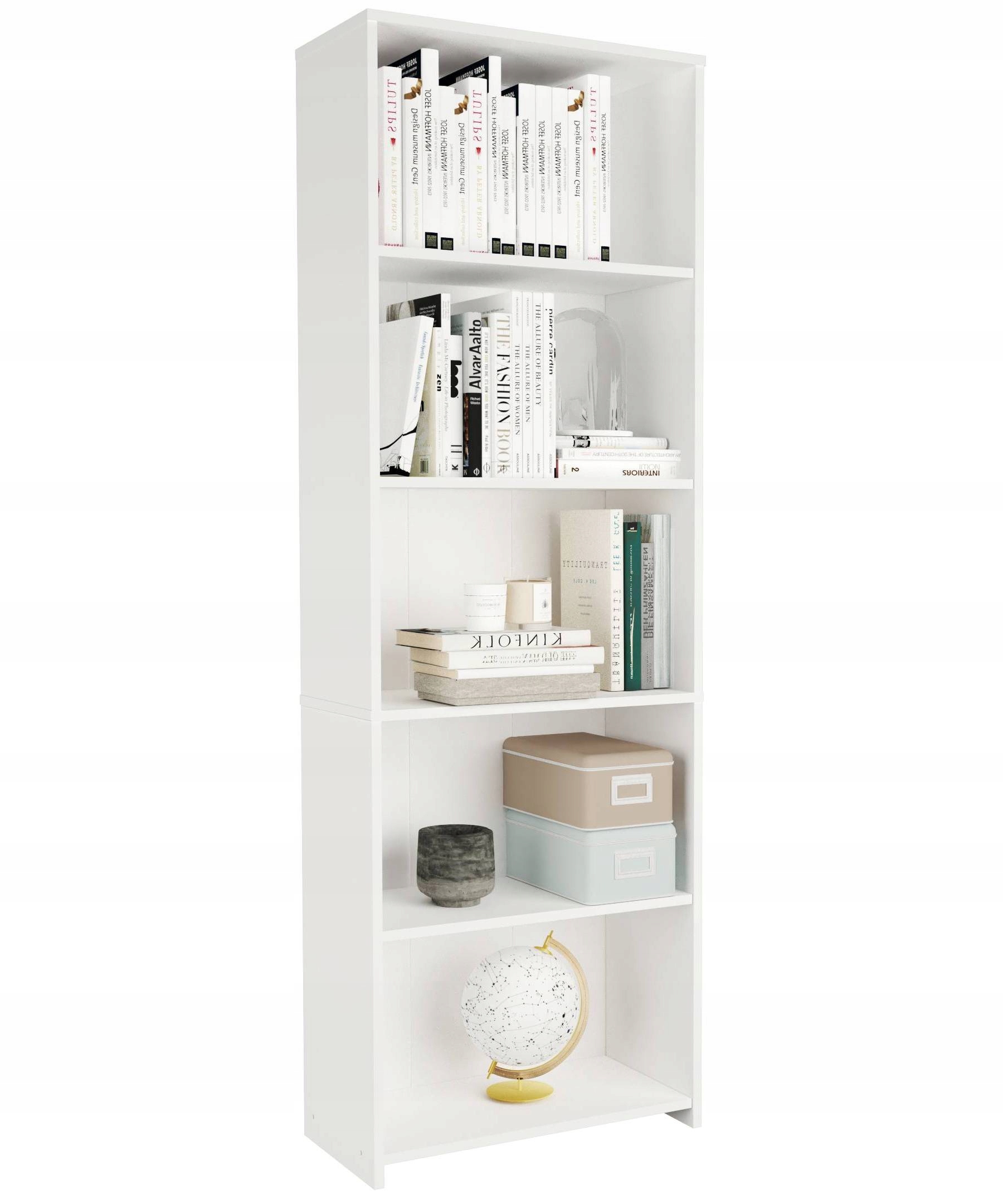 

Regał książki Biblioteczka salon 60cm Biały